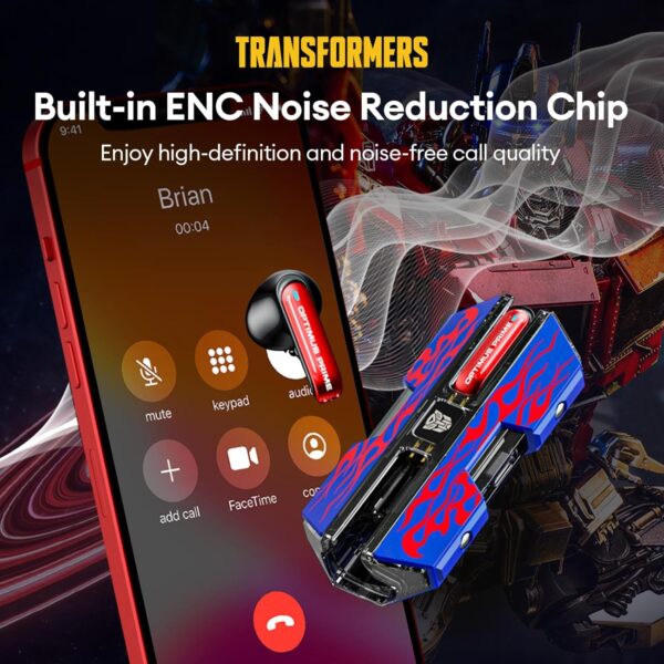 AUDIFONOS INALAMBRICOS TRANSFORMERS TF-T01 OPTIMUS PRIME - Imagen 3